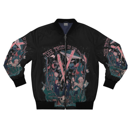 The X-Files Sci-Fi Bomber Jacket with Mulder and Scully graphic