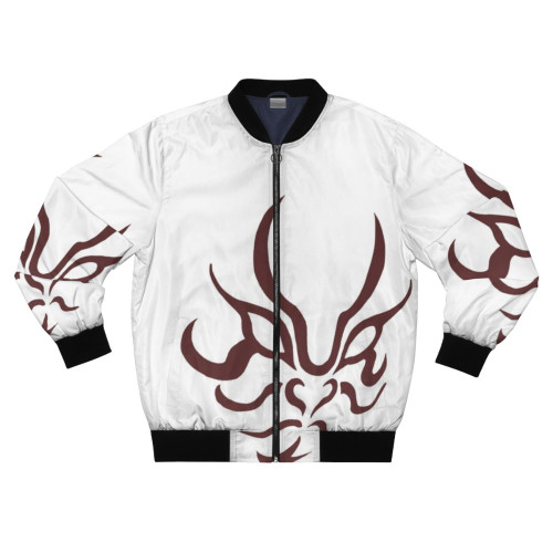 Kaito Momota from Dangan Ronpa V3 wearing a bomber jacket with a star and space-themed design.