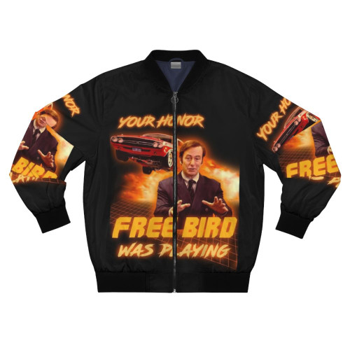 Free Bird Lightweight Bomber Jacket with a bird graphic design