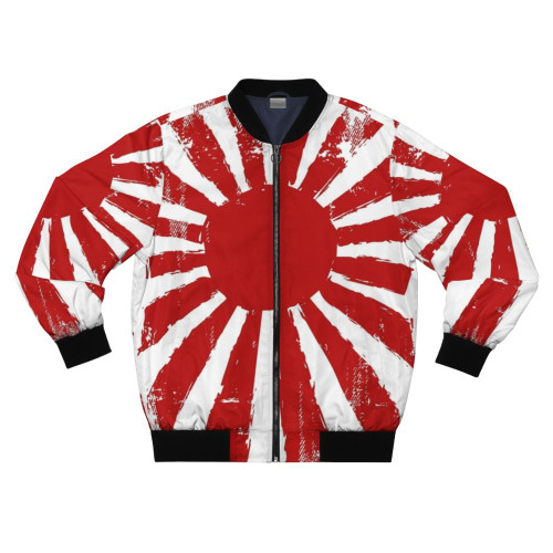 A stylish and versatile Japan Rising Sun bomber jacket with a bold, eye-catching design.