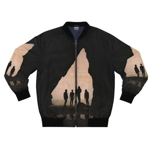 The Amazons' Future Dust Bomber Jacket, featuring the indie band's iconic album cover design