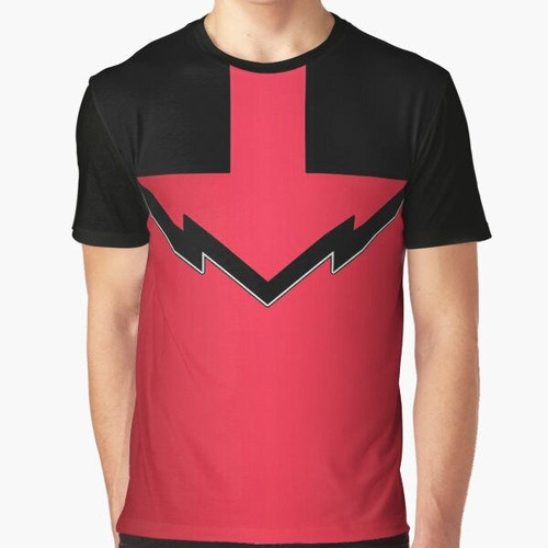 Time Force Timefire Graphic T-Shirt featuring the Timefire character from the Super Sentai series