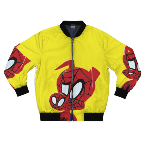 Spider-Ham from the movie Into the Spider-Verse wearing a stylish bomber jacket
