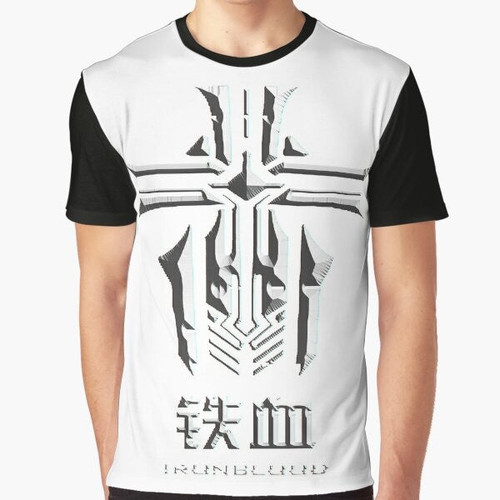 Azur Lane Iron Blood Graphic T-Shirt with logo and gaming design