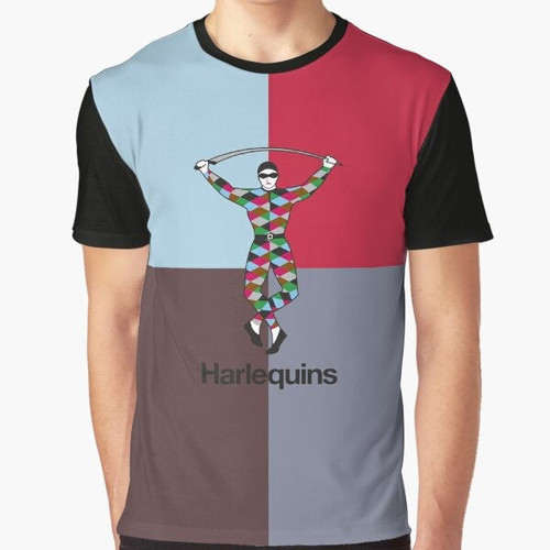 Harlequins rugby graphic t-shirt with sport design