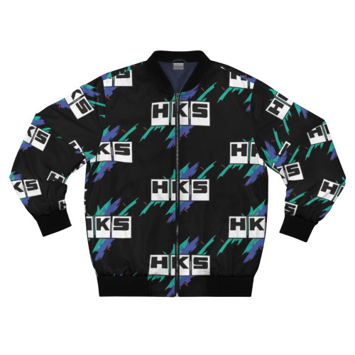 Vintage-style bomber jacket with JDM and drift-inspired design
