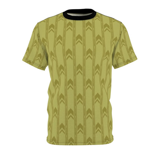 A t-shirt featuring the iconic Backrooms wallpaper texture, a popular internet horror meme.