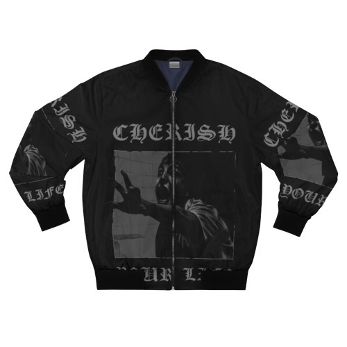 Goth bomber jacket inspired by the horror movie