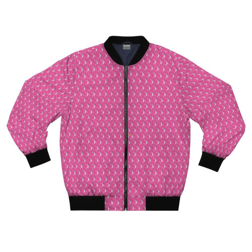 Lockstep Rhythm Heaven-inspired bomber jacket in pink