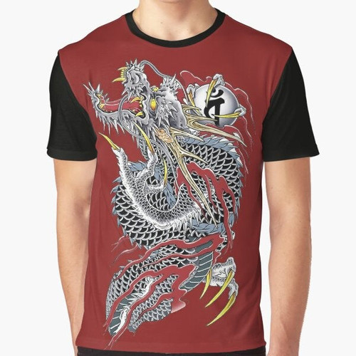 Yakuza Graphic T-Shirt featuring the iconic Yakuza video game logo and imagery
