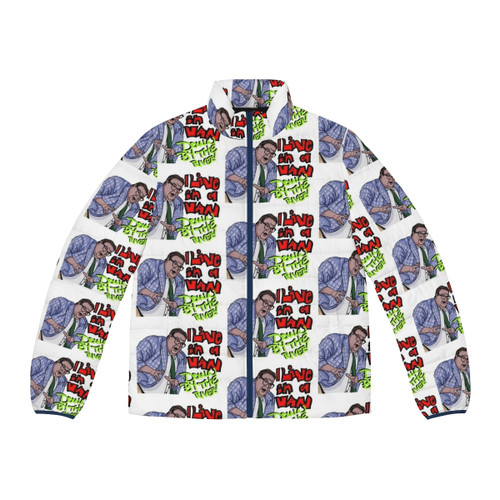 Matt Foley Puffer Jacket Inspired by the "Van Down By The River" Skit