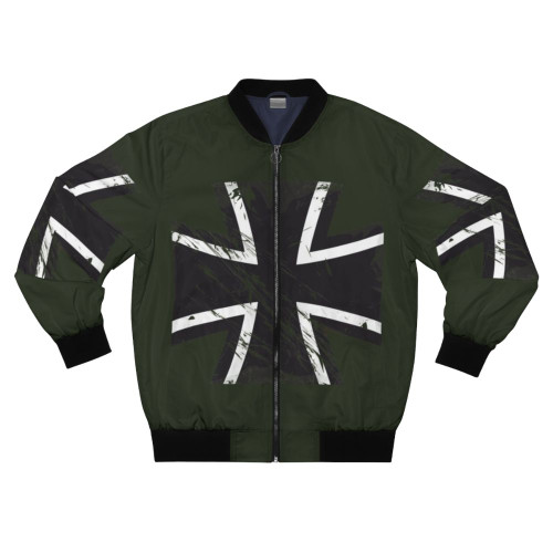 Vintage German Bundeswehr bomber jacket with cross logo
