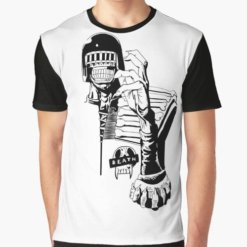 Judge Death 2000AD Graphic T-Shirt Featuring Iconic Comic Book Villain