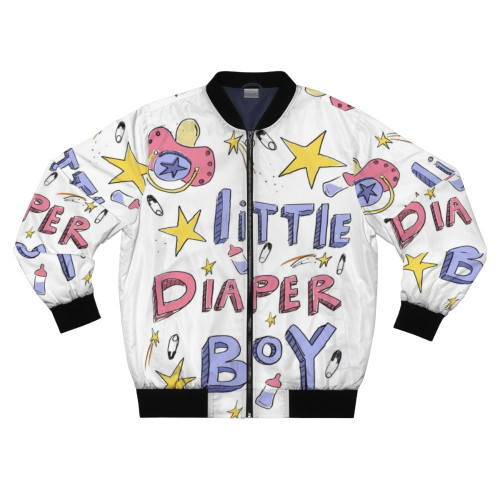 ABDL bomber jacket featuring a stylish and comfortable design for adult babies and diaper lovers