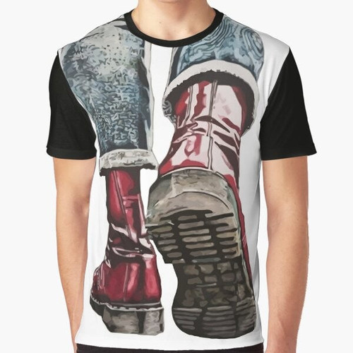 Skinhead Boots Graphic T-Shirt - Punk Rock Fashion