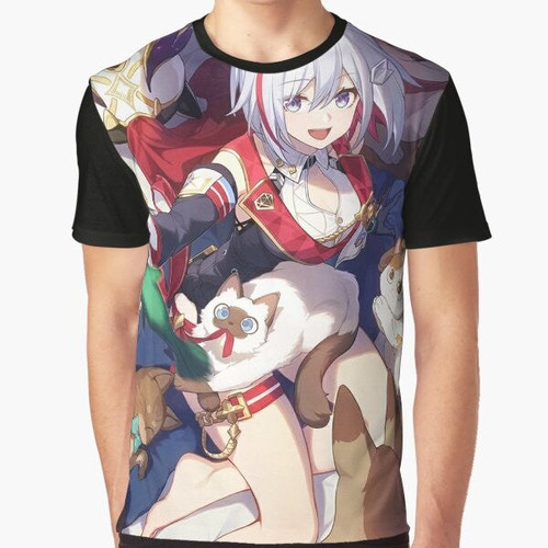Honkai Star Rail Topaz and Numby Graphic T-Shirt