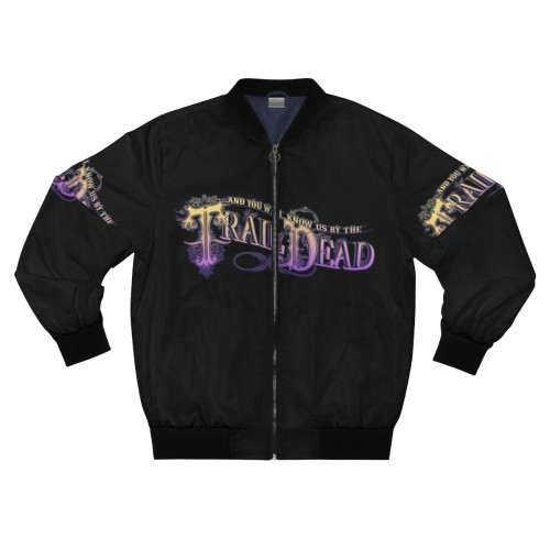 Alternative rock bomber jacket featuring the Trail of Dead band logo
