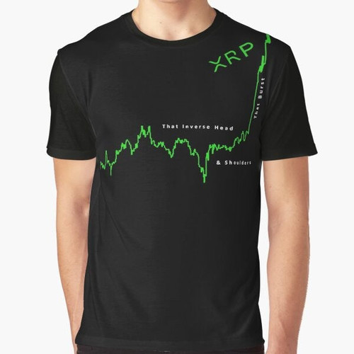 XRP Ripple Crypto Head and Shoulder Graphic T-Shirt