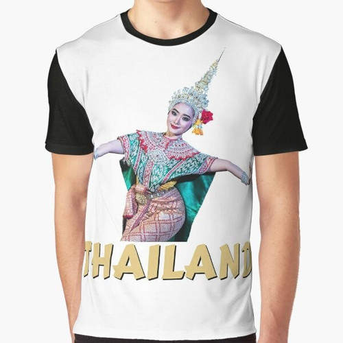 Traditional Thai dancer in graceful dance performance, wearing a colorful headdress