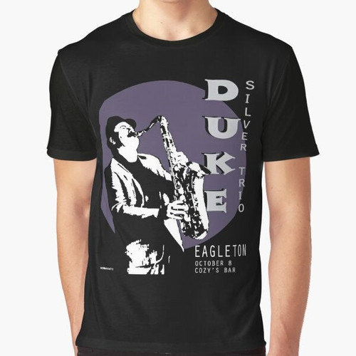Parks and Recreation inspired Duke Silver Live In Concert graphic t-shirt