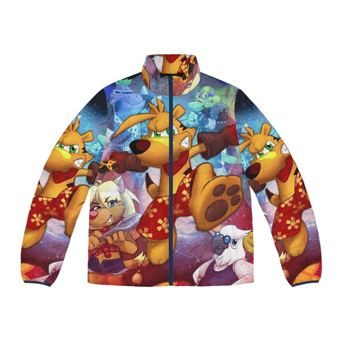 Ty The Tasmanian Tiger HD Puffer Jacket - Cozy and Stylish Cartoon Gaming Apparel