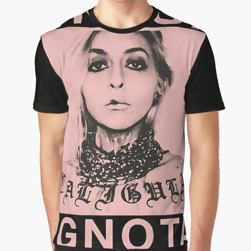 Graphic t-shirt featuring the Lingua Ignota logo and band name