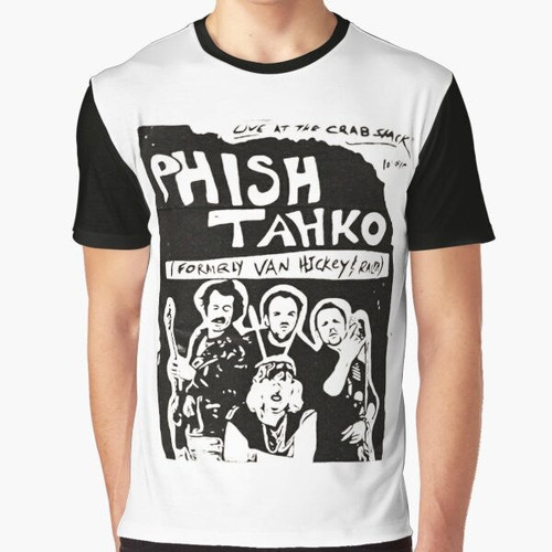 Phish Tahko "My Name is Earl" graphic t-shirt design featuring the band's logo and a reference to the popular TV series