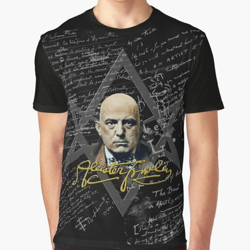 Aleister Crowley inspired occult graphic t-shirt