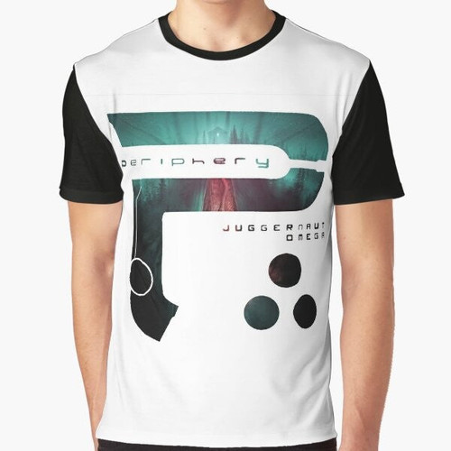 Juggernaut Omega Metal Graphic T-Shirt featuring an industrial, heavy metal design