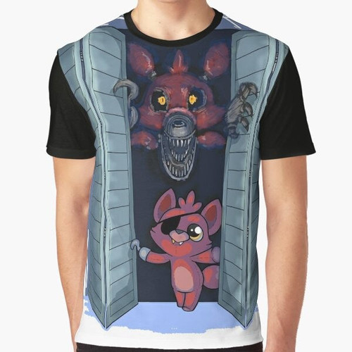 Foxy the Pirate Fox from Five Nights at Freddy's (FNAF) plush graphic t-shirt