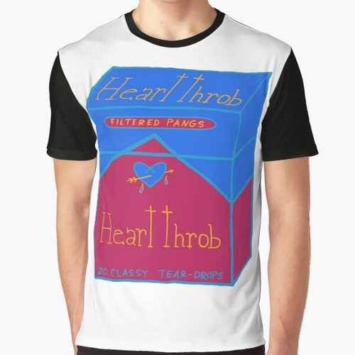 Filtered Joy and Bliss Graphic T-Shirt featuring a heart throb design