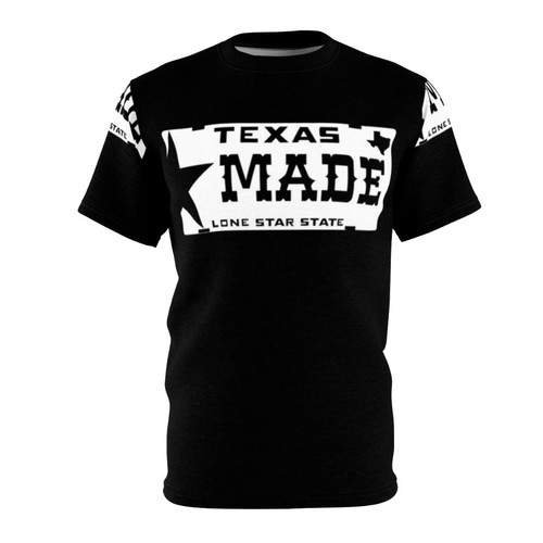 Proud Texas-Made Graphic Tee Featuring a Lone Star License Plate Design