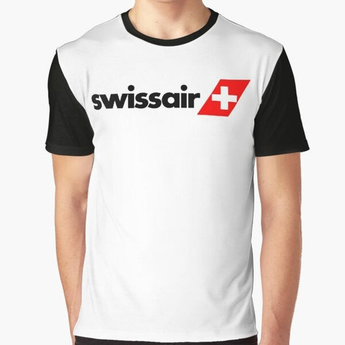 Swissair logo graphic t-shirt