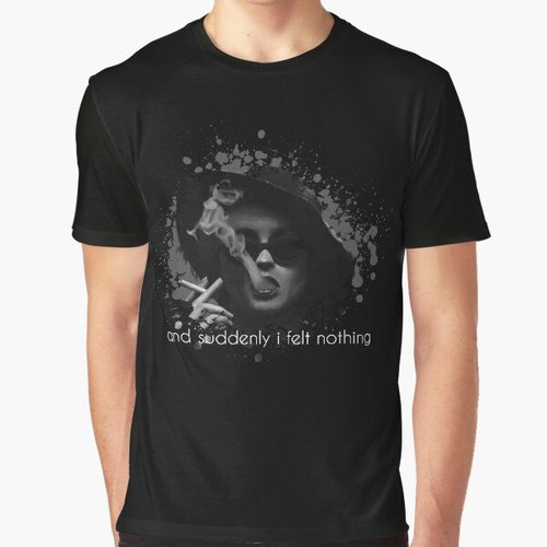 "Nothing" - Marla Singer quote graphic t-shirt design