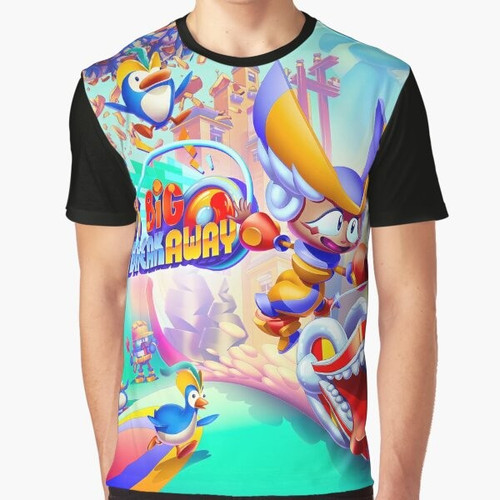 Penny's Big Breakaway graphic t-shirt featuring a penny and yo-yo design