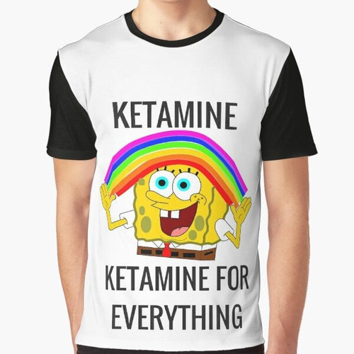 Ketamine graphic t-shirt with funny meme design for EMTs, paramedics, and medical professionals