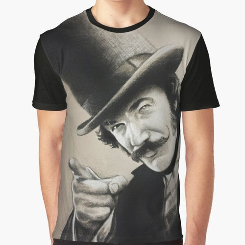 Vintage graphic t-shirt featuring the character "Bill the Butcher" from the movie Gangs of New York, portrayed by actor Daniel Day-Lewis.