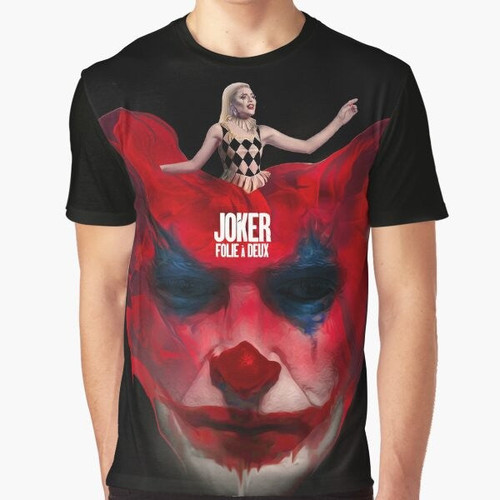 Harley Quinn inspired black graphic t-shirt with "Madness of 2" design