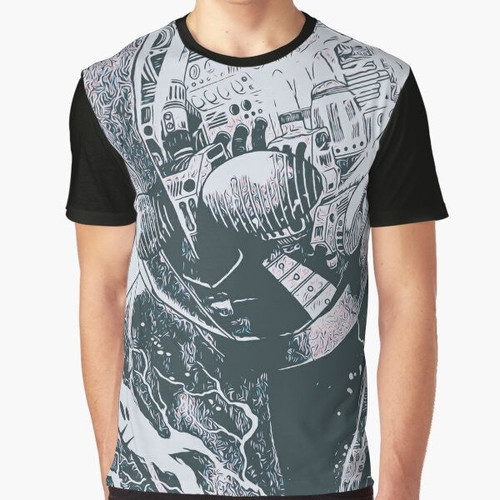 Kikaider mecha android graphic t-shirt
