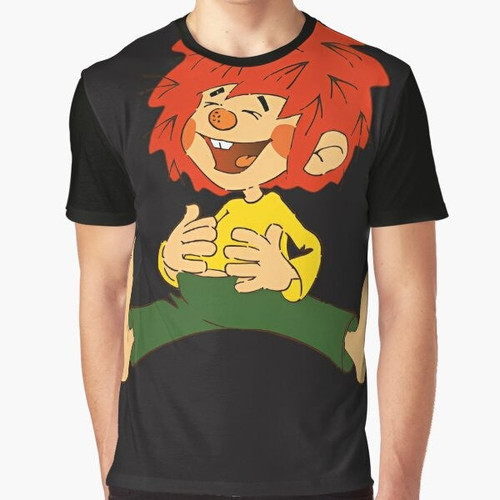 Pumuckl graphic t-shirt featuring the iconic German folklore character