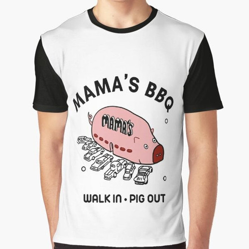 Mama's BBQ "Always Sunny in Philadelphia" Walk In Pig Out Graphic T-Shirt