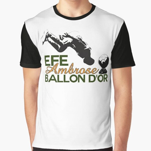 Efe Ambrose Ballon D'or Graphic T-Shirt for Celtic Fans