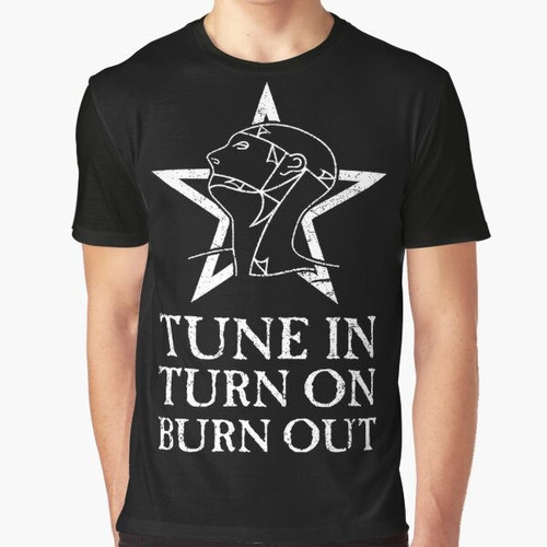 Vintage graphic t-shirt featuring The Sisters of Mercy band logo and imagery