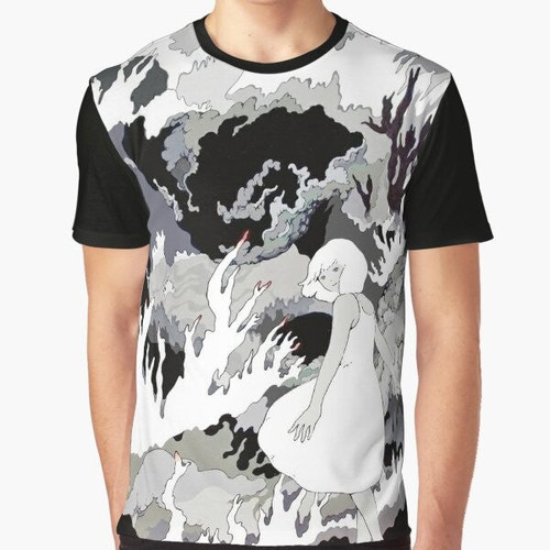 Hades graphic t-shirt featuring the artwork of Japanese electronic artist Katsuhiko Maeda, known for his project Worlds End Girlfriend.