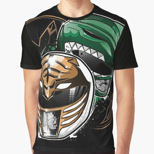 Graphic t-shirt featuring the iconic character Tommy Oliver from the 90s Power Rangers TV series