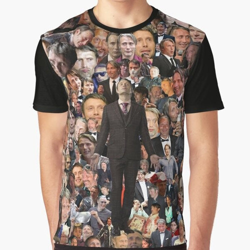 Mads Mikkelsen Hannibal Fannibal graphic t-shirt design