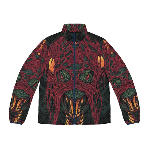 Vaal Hazak Puffer Jacket with focus on monster hunting and outdoor gear