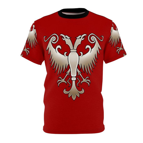 Nemanjić Dynasty inspired Serbian white eagle graphic t-shirt