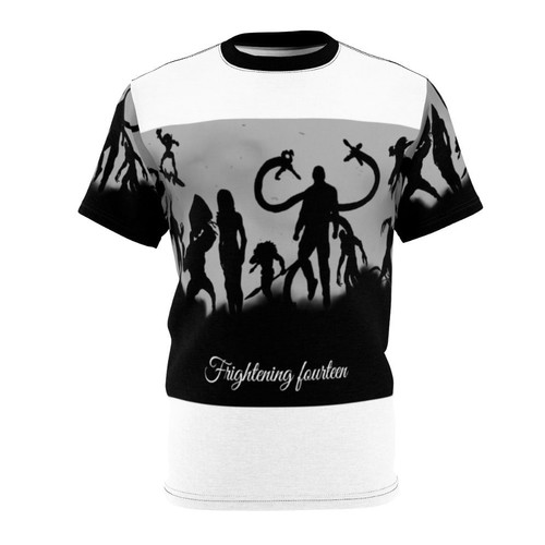 Spiderweb of Supervillains T-Shirt featuring 14 iconic spider-themed comic book villains