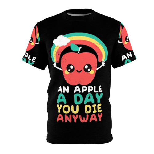 Colorful Sarcastic Dark Humor Apple T-Shirt